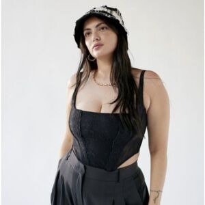 Urban Outfitters black lace corset